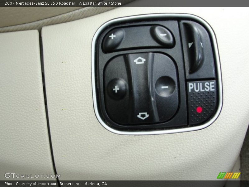 Alabaster White / Stone 2007 Mercedes-Benz SL 550 Roadster