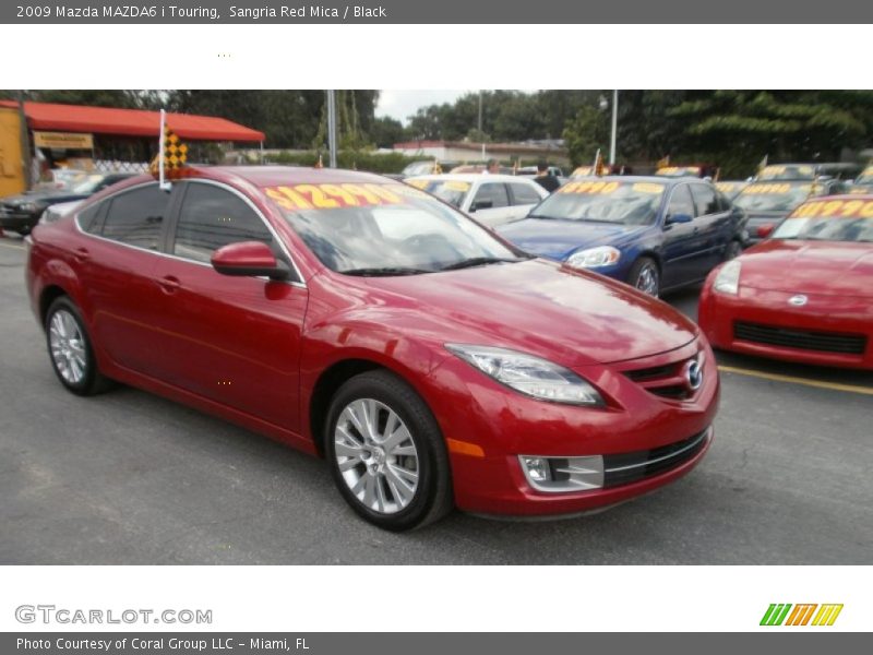 Sangria Red Mica / Black 2009 Mazda MAZDA6 i Touring