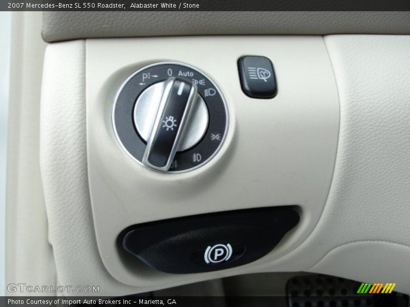 Alabaster White / Stone 2007 Mercedes-Benz SL 550 Roadster