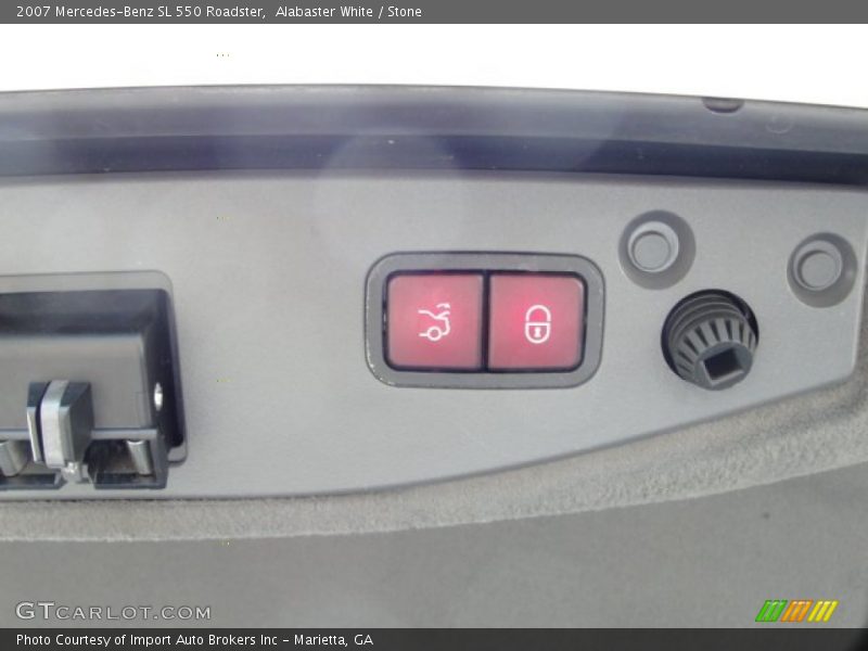 Alabaster White / Stone 2007 Mercedes-Benz SL 550 Roadster