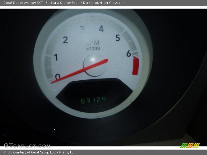 Sunburst Orange Pearl / Dark Khaki/Light Graystone 2008 Dodge Avenger SXT