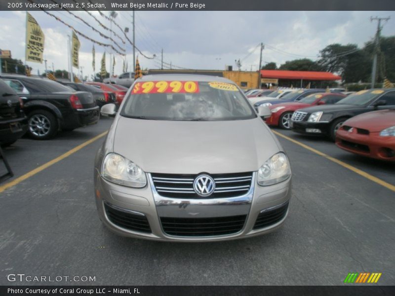 Wheat Beige Metallic / Pure Beige 2005 Volkswagen Jetta 2.5 Sedan