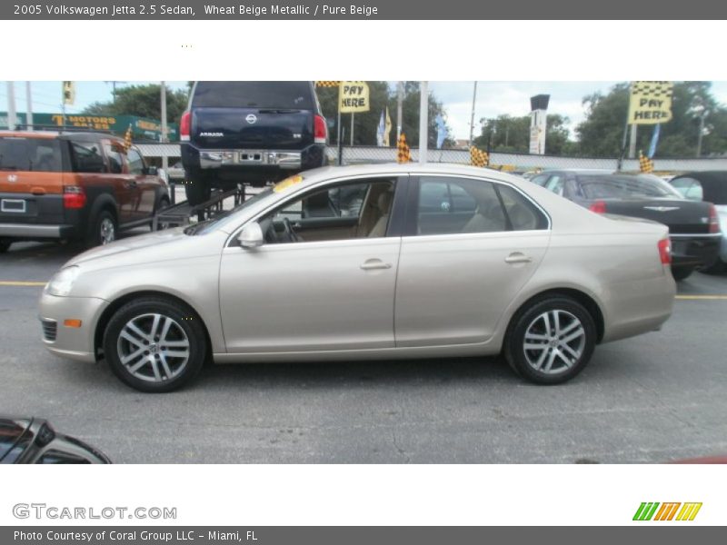 Wheat Beige Metallic / Pure Beige 2005 Volkswagen Jetta 2.5 Sedan