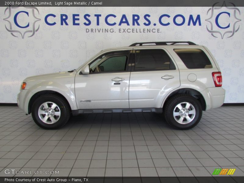 Light Sage Metallic / Camel 2008 Ford Escape Limited