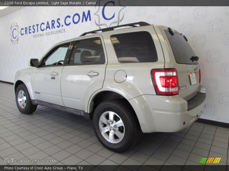 Light Sage Metallic / Camel 2008 Ford Escape Limited