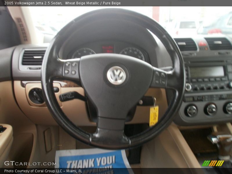 Wheat Beige Metallic / Pure Beige 2005 Volkswagen Jetta 2.5 Sedan