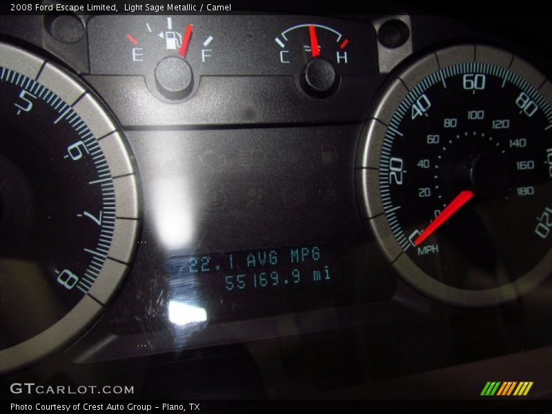 Light Sage Metallic / Camel 2008 Ford Escape Limited