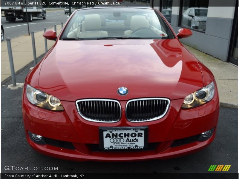 Crimson Red / Cream Beige 2007 BMW 3 Series 328i Convertible