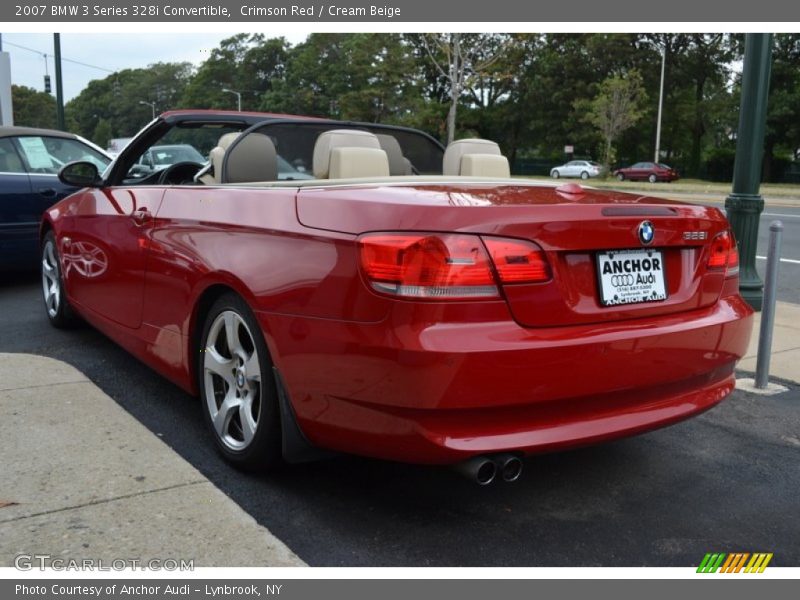 Crimson Red / Cream Beige 2007 BMW 3 Series 328i Convertible