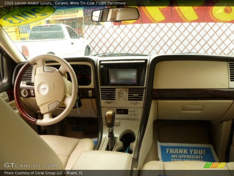 Ceramic White Tri-Coat / Light Parchment 2003 Lincoln Aviator Luxury