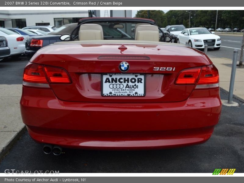 Crimson Red / Cream Beige 2007 BMW 3 Series 328i Convertible