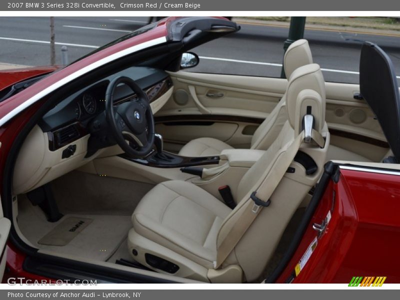 Crimson Red / Cream Beige 2007 BMW 3 Series 328i Convertible