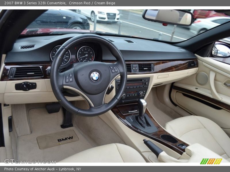 Crimson Red / Cream Beige 2007 BMW 3 Series 328i Convertible