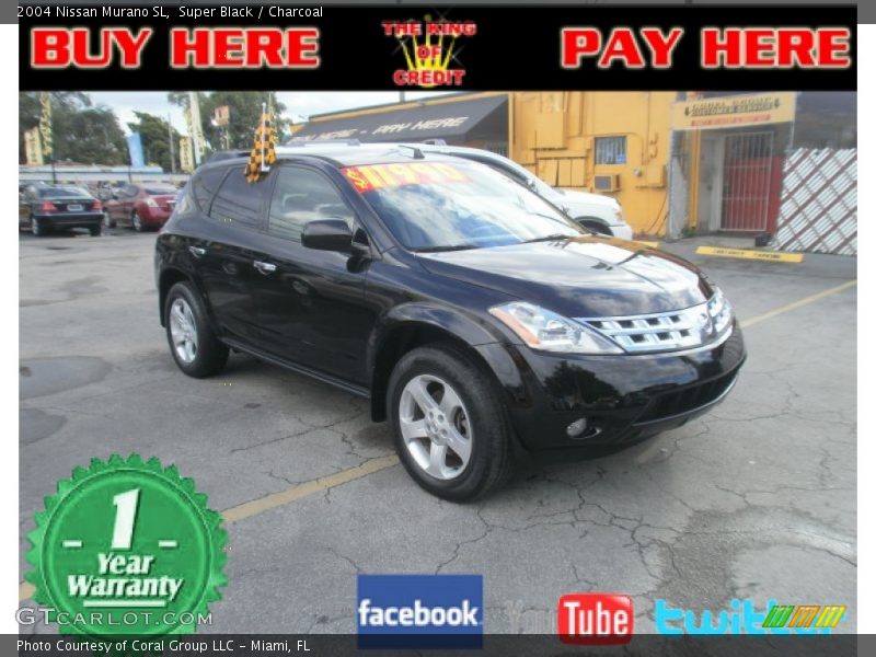 Super Black / Charcoal 2004 Nissan Murano SL