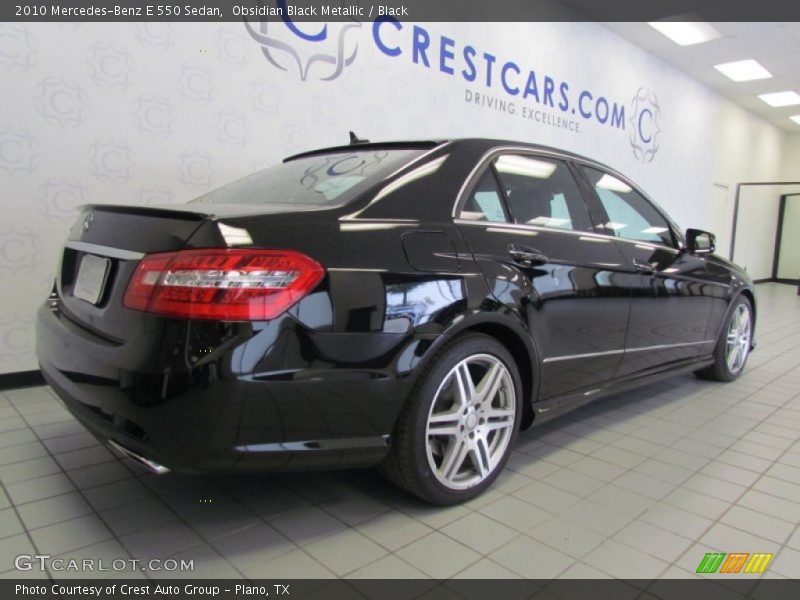 Obsidian Black Metallic / Black 2010 Mercedes-Benz E 550 Sedan
