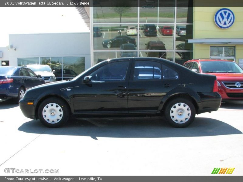 Black / Beige 2001 Volkswagen Jetta GL Sedan