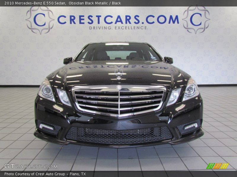 Obsidian Black Metallic / Black 2010 Mercedes-Benz E 550 Sedan