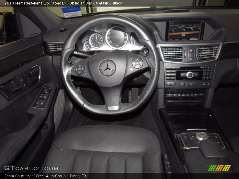Obsidian Black Metallic / Black 2010 Mercedes-Benz E 550 Sedan