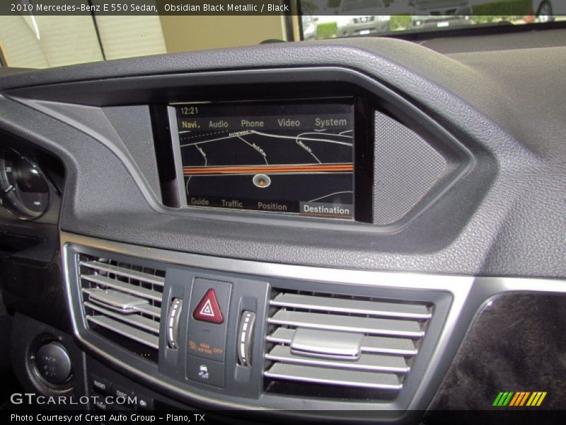Obsidian Black Metallic / Black 2010 Mercedes-Benz E 550 Sedan
