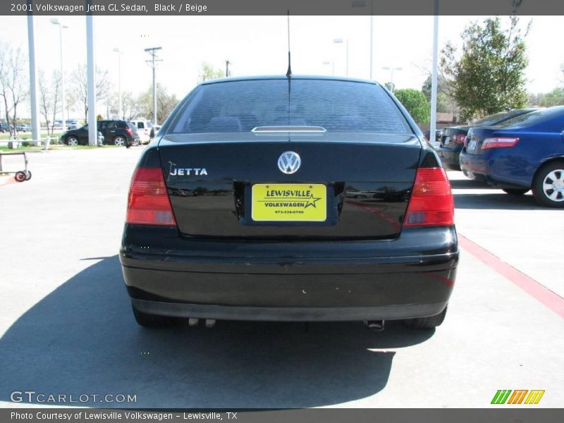 Black / Beige 2001 Volkswagen Jetta GL Sedan