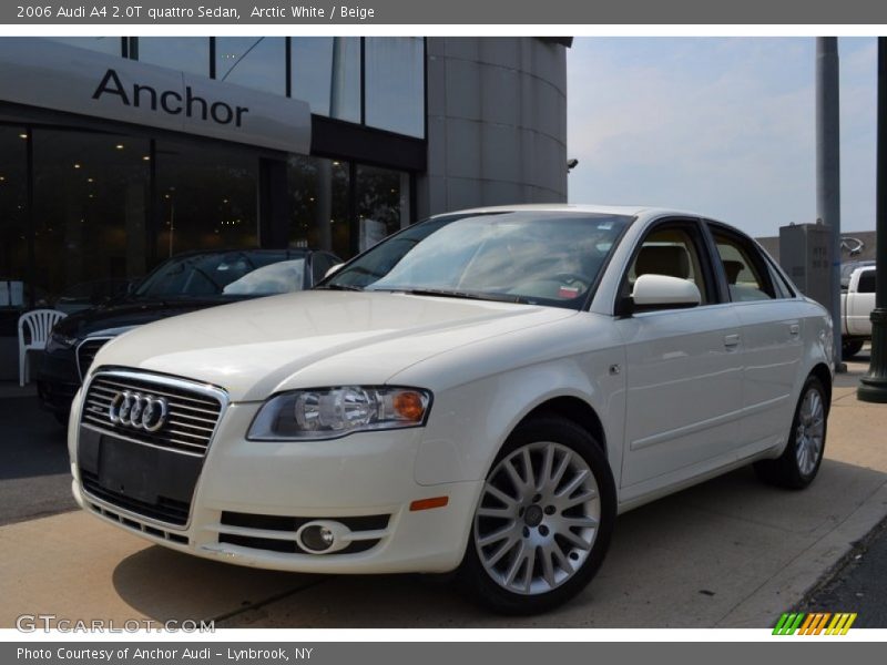 Arctic White / Beige 2006 Audi A4 2.0T quattro Sedan