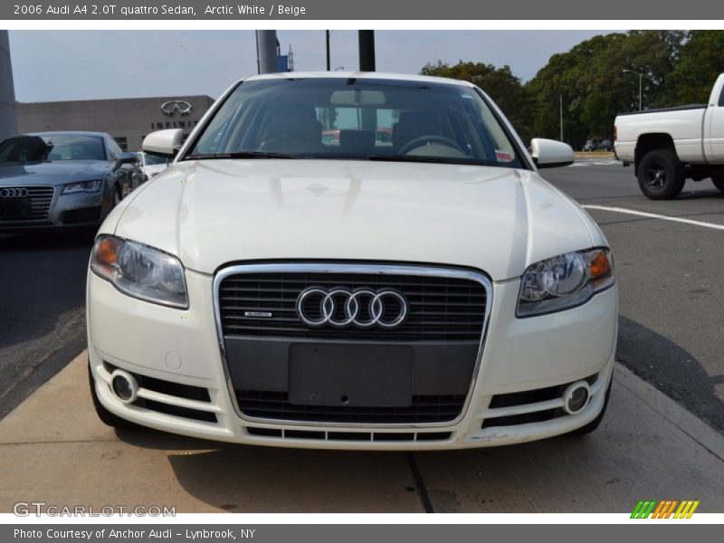 Arctic White / Beige 2006 Audi A4 2.0T quattro Sedan
