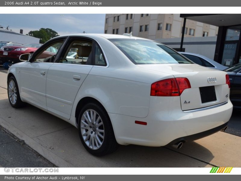 Arctic White / Beige 2006 Audi A4 2.0T quattro Sedan