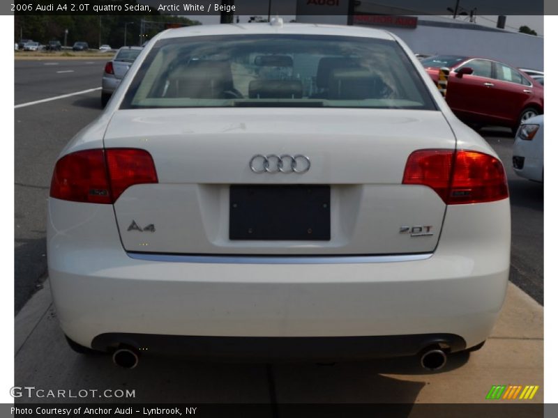 Arctic White / Beige 2006 Audi A4 2.0T quattro Sedan