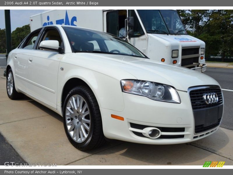 Arctic White / Beige 2006 Audi A4 2.0T quattro Sedan