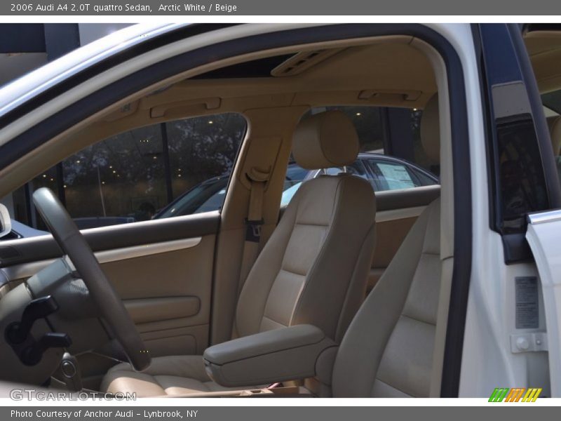 Arctic White / Beige 2006 Audi A4 2.0T quattro Sedan
