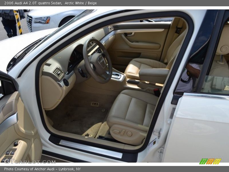 Arctic White / Beige 2006 Audi A4 2.0T quattro Sedan