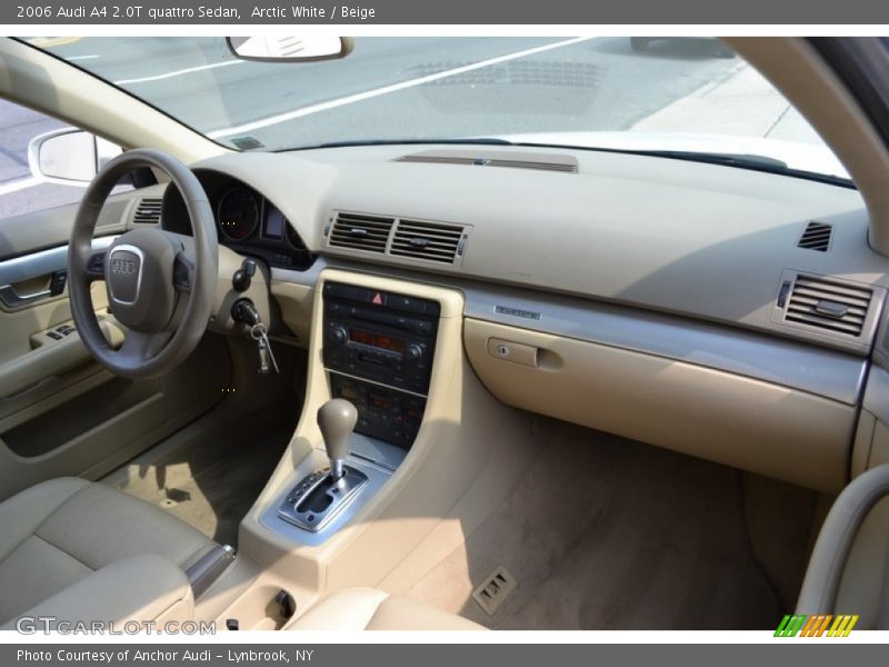 Arctic White / Beige 2006 Audi A4 2.0T quattro Sedan