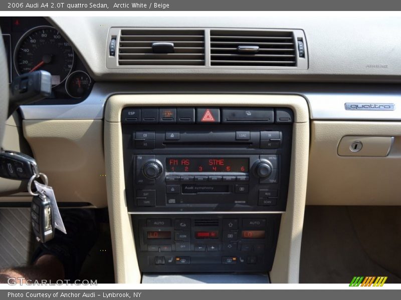 Arctic White / Beige 2006 Audi A4 2.0T quattro Sedan