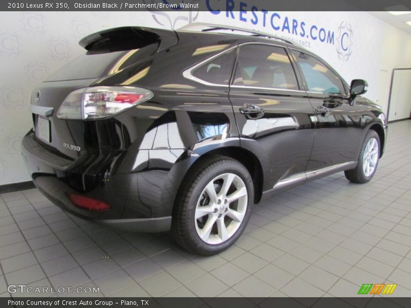 Obsidian Black / Parchment/Brown Walnut 2010 Lexus RX 350