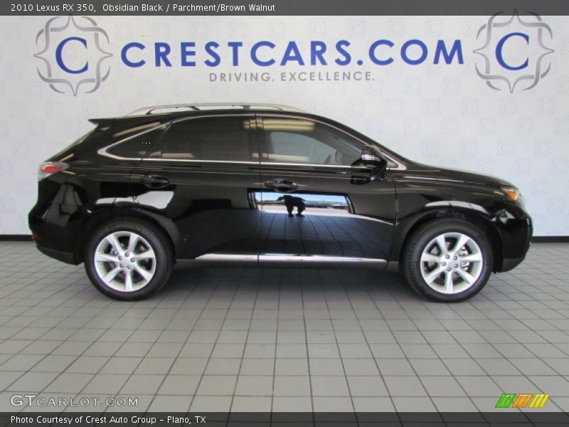 Obsidian Black / Parchment/Brown Walnut 2010 Lexus RX 350