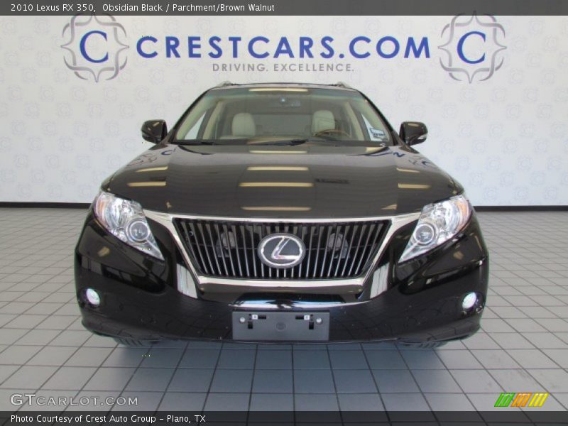 Obsidian Black / Parchment/Brown Walnut 2010 Lexus RX 350