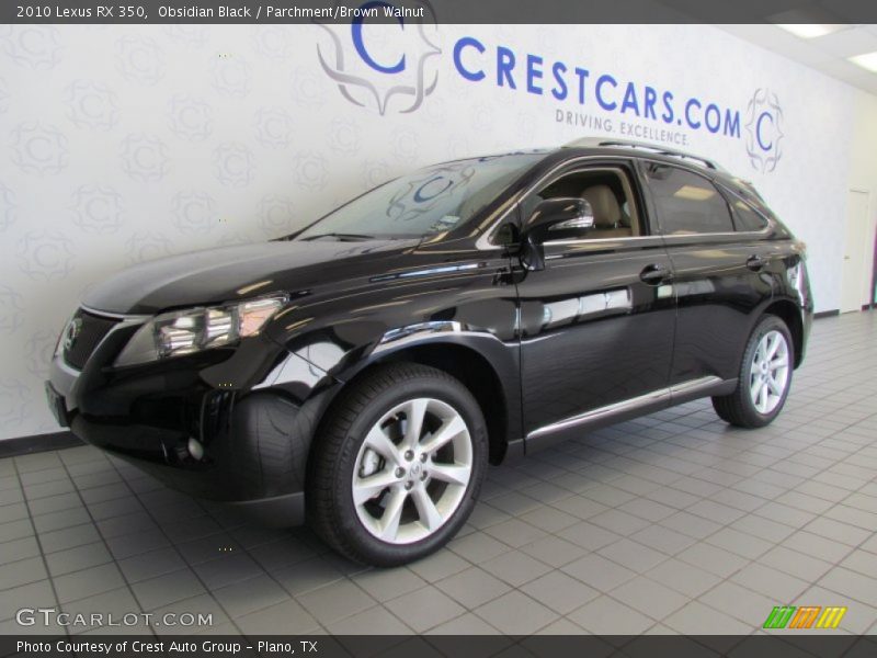 Obsidian Black / Parchment/Brown Walnut 2010 Lexus RX 350