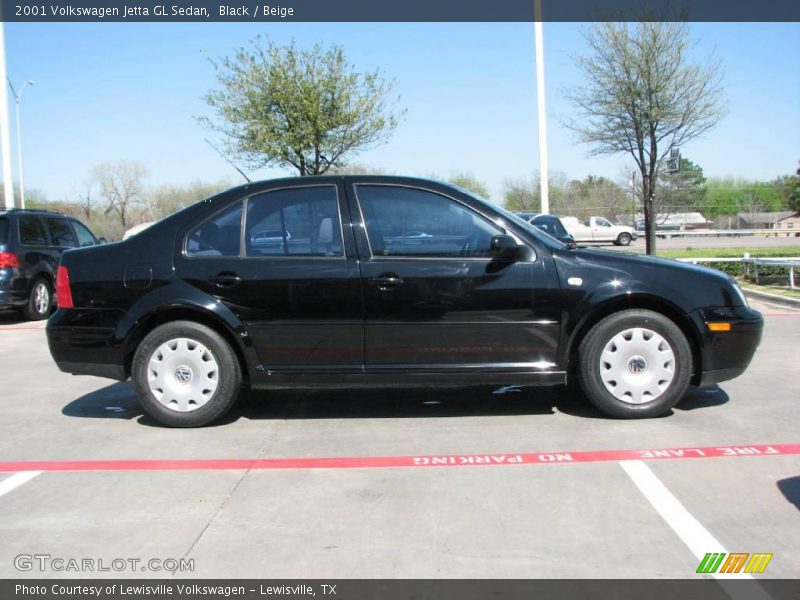Black / Beige 2001 Volkswagen Jetta GL Sedan
