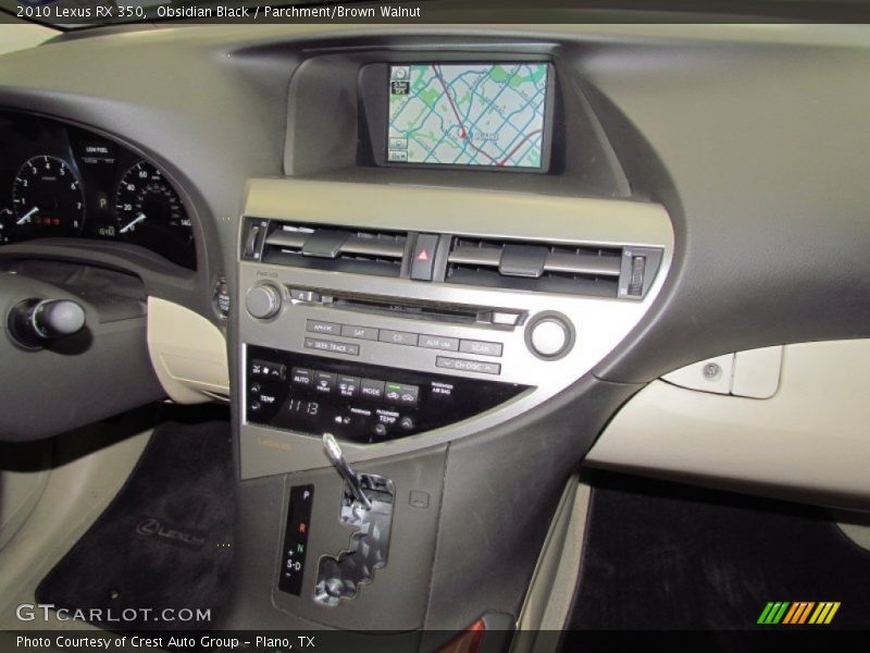 Obsidian Black / Parchment/Brown Walnut 2010 Lexus RX 350