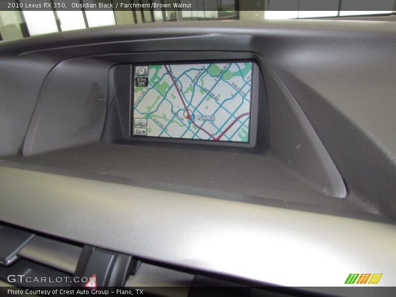 Obsidian Black / Parchment/Brown Walnut 2010 Lexus RX 350