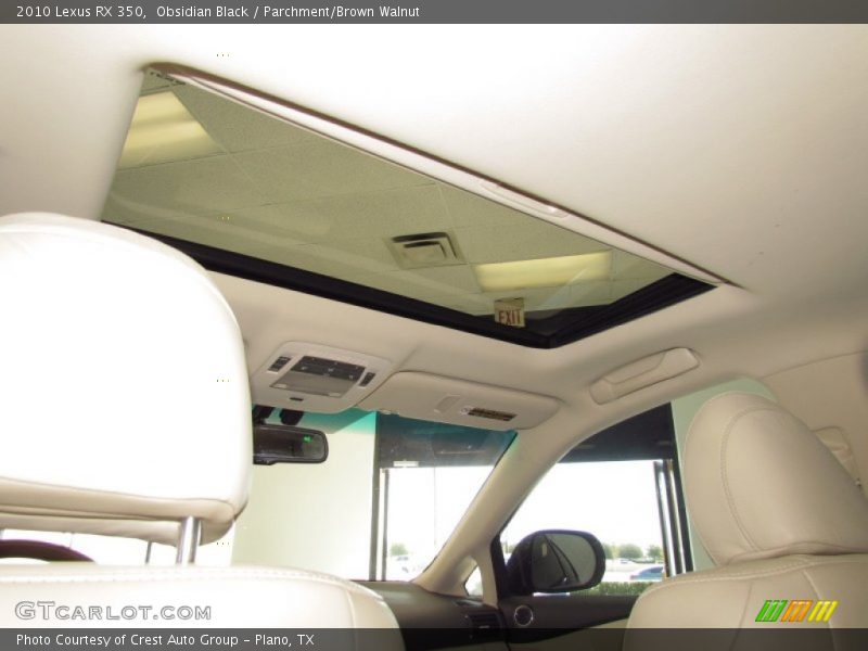 Obsidian Black / Parchment/Brown Walnut 2010 Lexus RX 350