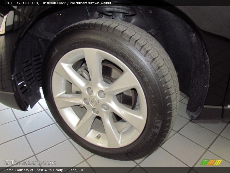 Obsidian Black / Parchment/Brown Walnut 2010 Lexus RX 350
