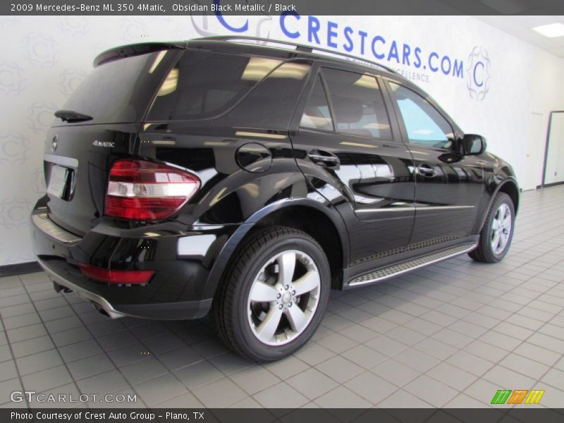 Obsidian Black Metallic / Black 2009 Mercedes-Benz ML 350 4Matic