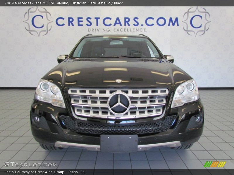 Obsidian Black Metallic / Black 2009 Mercedes-Benz ML 350 4Matic
