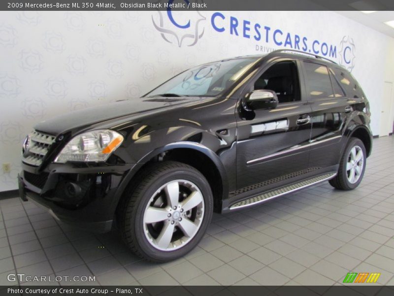 Obsidian Black Metallic / Black 2009 Mercedes-Benz ML 350 4Matic