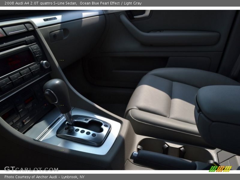 Ocean Blue Pearl Effect / Light Gray 2008 Audi A4 2.0T quattro S-Line Sedan