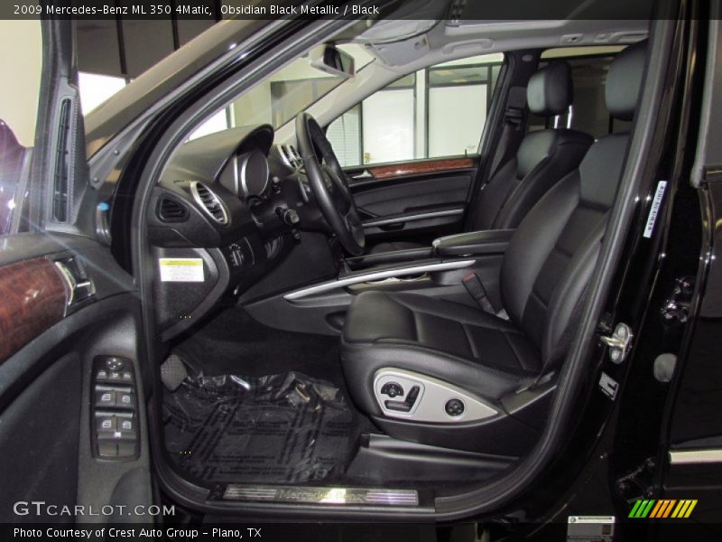 Obsidian Black Metallic / Black 2009 Mercedes-Benz ML 350 4Matic