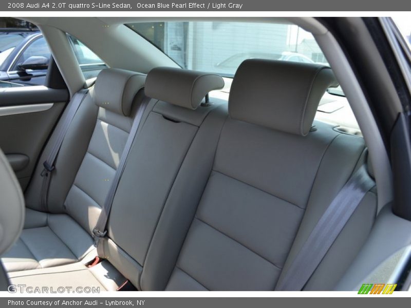 Ocean Blue Pearl Effect / Light Gray 2008 Audi A4 2.0T quattro S-Line Sedan