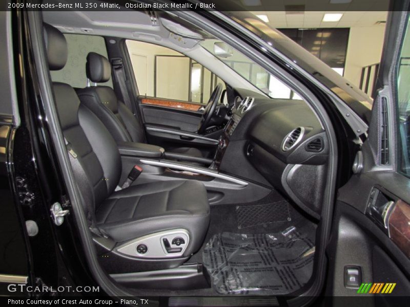 Obsidian Black Metallic / Black 2009 Mercedes-Benz ML 350 4Matic