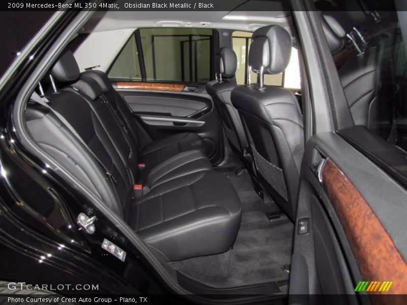Obsidian Black Metallic / Black 2009 Mercedes-Benz ML 350 4Matic